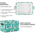 thumbnail image 3 of FREEAMG Collapsible Storage Basket Cute Llama Rectangular Storage Bins Baskets Toys Storage Bins with Handles for Bedroom Home Office 2PCS, 3 of 7
