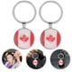 thumbnail image 2 of GOOHOCHY 2 uds llavero de recuerdos canadienses llavero de Metal con colgante de bandera nacional mochila colgantes de bandera nacional llaveros decorativos, 2 of 8