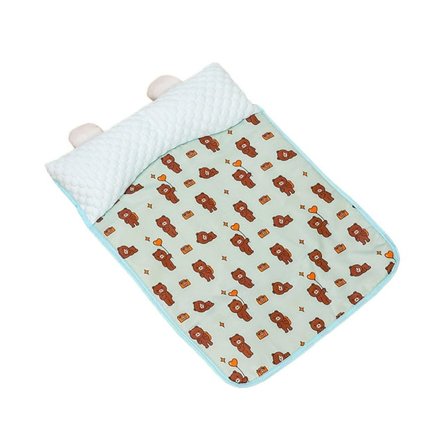 lionlar Cooling Mat Pad for Dogs Cats Blanket Dog Sleeping Bed for Car Kennel Summer blue