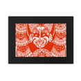 thumbnail image 1 of Red Beijing Opera Head Paper-cut Desktop Photo Frame Ornaments Picture Art Painting, 1 of 3