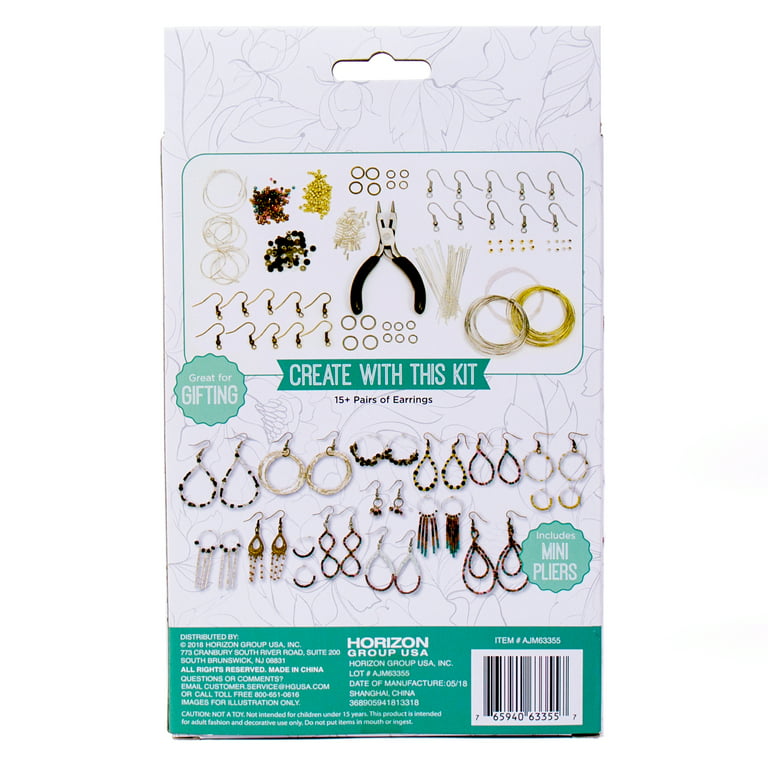 For the Love of Beading Kits D.I.Y. Metal Earring Making Kit 