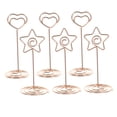 thumbnail image 5 of WORGEOUS  6 Pcs Menu Cards Holder Picture Holders for Centerpieces Display Stand Business Office Rose Gold, 5 of 8