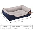 thumbnail image 2 of Pet Bed Small Medium Dog Cat Plush Rectangle Nest Puppy Sleep Bag Cushion Blue, 2 of 5