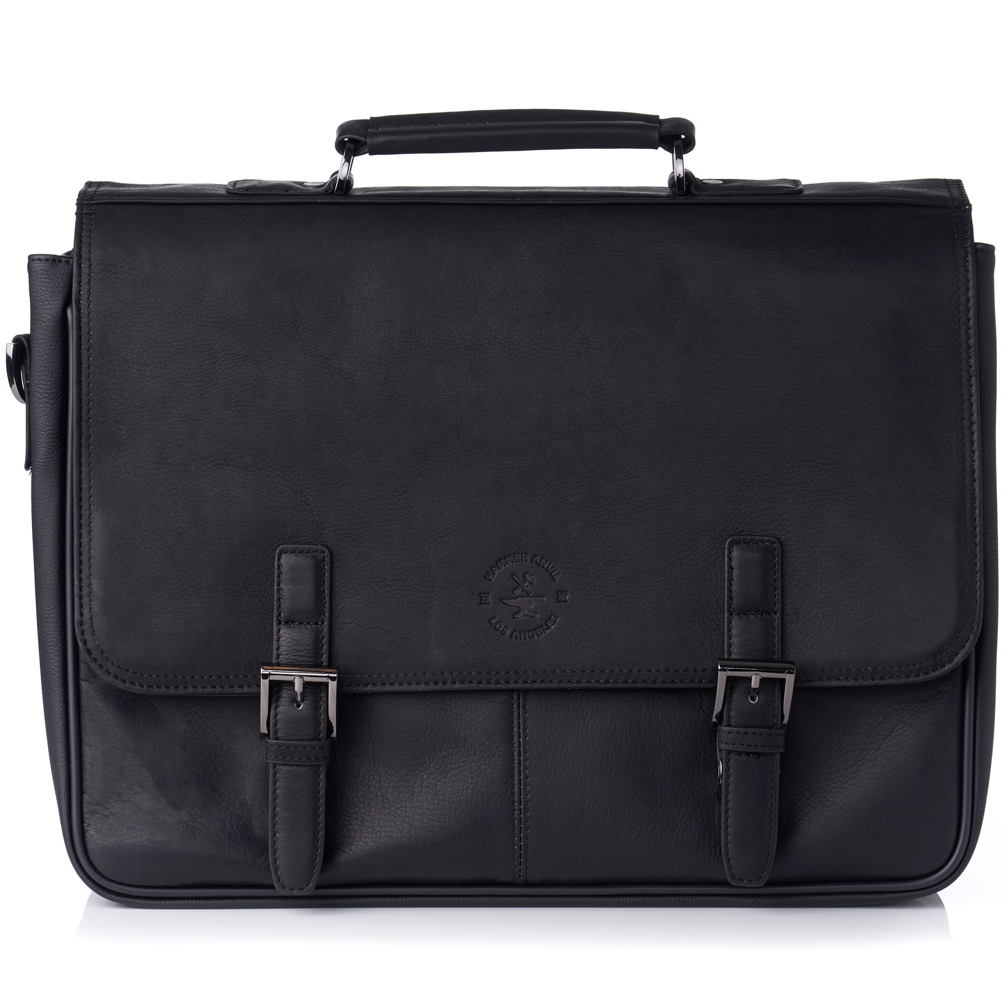 Hammer Anvil Leather Briefcase up to 15.6” Laptop Case Messenger Bag Portfolio