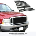 thumbnail image 2 of APS Compatible with Ford Excursion 2000-2004 & 99-04 F-250 F-350 F-450 F-550 SD Main Upper Stainless Steel Black 8x6 Horizontal Billet Grille Insert F85086J, 2 of 7