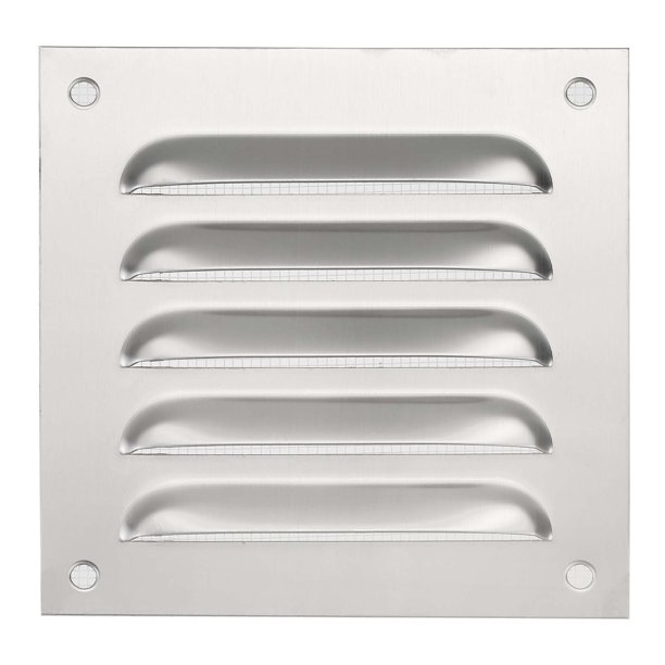 Cubierta de Ventilación de Acero Inoxidable Uxcell 5x5" con Malla Incorporada Plata