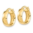 thumbnail image 2 of Auriga Fine Jewelry 14K Yellow Gold High Polished 5mm Hoop Earrings for Women, 2 of 5