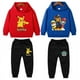 thumbnail image 2 of Conjuntos de ropa para niños, sudaderas con capucha y pantalones de dibujos animados de Pokémon, conjunto informal de 2 piezas para niños de 1 a 8 años, traje de Patrulla Canina, 2 of 5