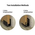 thumbnail image 2 of Barn Door Floor Guide, Bottom Sliding Door Guide, Sliding Barn Door Guide, Heavy Duty Sliding Door Floor Guide, Sliding Closet Door Tracks, 2 of 4