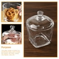 thumbnail image 5 of 2 Pcs Glass Candy Jar Butter Small Glass Jar Glass Cookie Jar Glass Container with Lid Little Glass Jar, 5 of 6