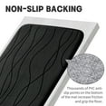 thumbnail image 2 of CHAKME Set of 3 Absorbent Memory Foam Bath Mat Set Bathroom Rugs, Ocean Ripple black, Large 20"x32", Small 17"x24", Contour 24"x20", 2 of 8