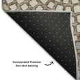 thumbnail image 6 of HomeRoots 670149 5 x 8 ft. Taupe Beige & Gray Geometric Washable Machine Made Rectangle Area Rug with UV Protection, 6 of 9