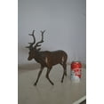 thumbnail image 3 of Nifao Running Deer Bronze Statue – Home Decor Sculpture, 15"L x 4"W x 13"H, 3 of 8