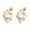 Gold, variant on ZS 20G 1 Pair Star Heart Stud Earring Pink Zirconia Cartilage Conch Helix Piercing Gold Color Ear Piercing Jewelry