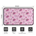 thumbnail image 5 of Pink Breast Cancer and Pioneer Flower Door Rugs,Washable Non Slip Door Mats Indoor,Decorative Door Mats,Entry Mat Indoor for Entrance,Bedroom,Kitchen,Bathroom,30"x17", 5 of 6