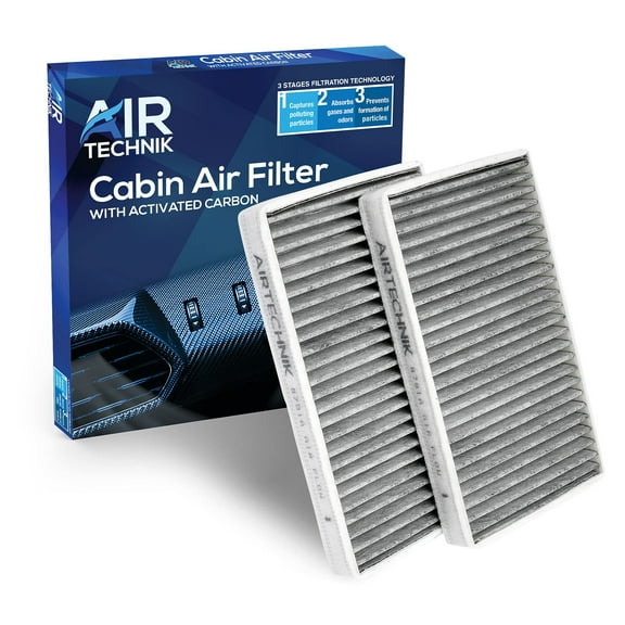 AirTechnik CF8791A Cabin Air Filter w/Activated Carbon  Fits Cadillac Escalade, EXT, Chevrolet Avalanche, C3500HD, Silverado, Suburban Tahoe, GMC C3500HD, Sierra, Yukon - 52473340