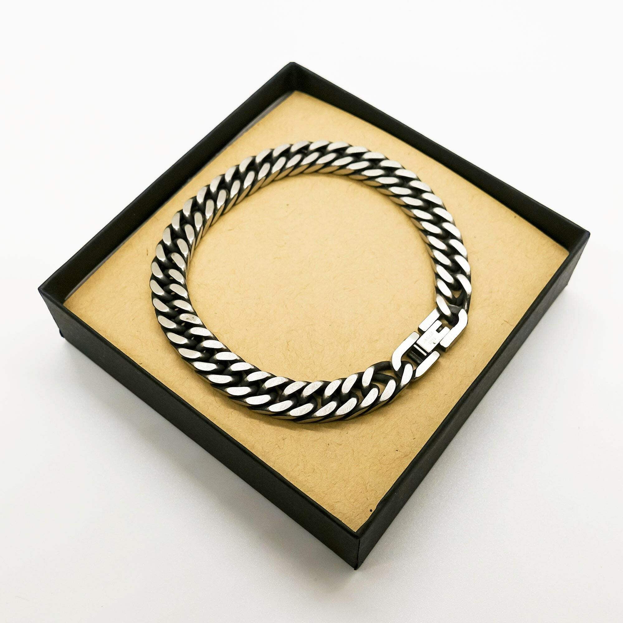 Waiter Cuban Link Chain Bracelet - Ill Become Waiter or Die Trying - Inspirational Jewelry for Mens Birthday Gift