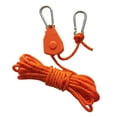 thumbnail image 2 of Eoperou Camping Canopy Rope Hanger High Strength Windproof Rope Adjustable Loose-Proof Design Wind Rope Clip Hanger with Carabiner for Tent Grow Light Camping Lamps, 2 of 8