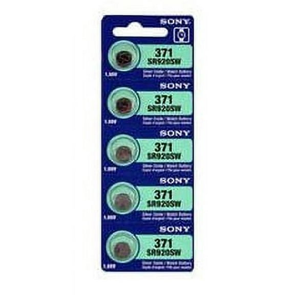 Sony Murata 371 - SR920SW Silver Oxide Button Battery 1.55V - 50 Pack + 30% Off!