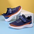 thumbnail image 5 of REDARER Kids Breathable Mesh Sports Shoes with Hook & Loop - Lightweight Two-Tone Running Sneakers, Comfortable Footwear for Boys & Girls,Size:8-9 Years, 5 of 9