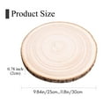 thumbnail image 5 of 3 Pcs 10-12 Inch Large Wood Slices for Centerpieces, Wood Rounds for Wedding Centerpiece, DIY Projects, Painting, Etc, 5 of 8