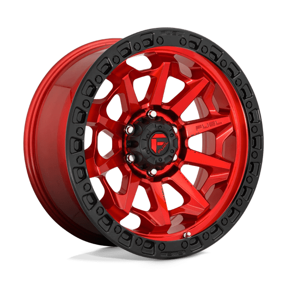 Fuel D695 Covert 20X9 5X139.7 20Et 71.5Cb Candy Red Black Bead Ring Wheel
