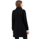 thumbnail image 4 of Abrigo De Invierno Con Bolsillos Inclinados Con Doble Botonadura Y Cuello Alto Para Mujer Negro XL, 4 of 6