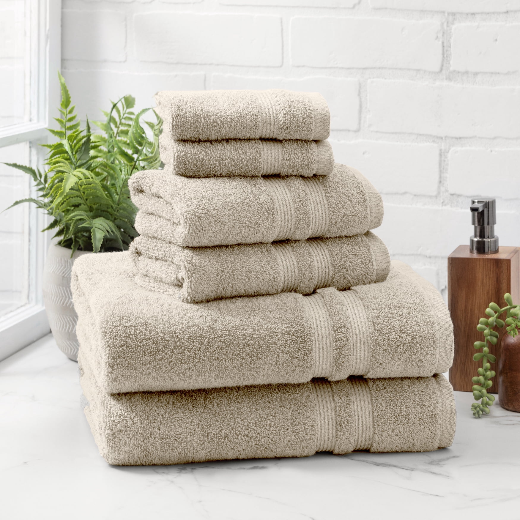 Mainstays Ms Performance Hand Towel Papyrus Beige