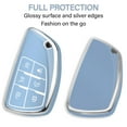 thumbnail image 4 of for Chevy Key Fob Cover with Keychain Soft TPU Protection Case Compatible with 2021-2026 Chevy Tahoe Suburban GMC Yukon Denali Silverado 6-Buttons, 4 of 6