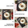 thumbnail image 3 of 2 Pcs Couverture de Menu Unique Protecteur de Recettes Pratique Couverture de Liste de Vin, 3 of 8
