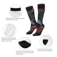 thumbnail image 3 of Naloa Rose Full Moon Black Wolf Thigh High Socks Extra Long Stretchy Sock Women Over Knee High Opaque Stocking Daily Wear, 3 of 6