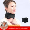 thumbnail image 2 of GROFRY Neck Brace Ergonomic Design Breathable Cozy Health Care Protective Bracket Pressure Relief Adjustable Fixing And Support Cervical Spine Orthotics Home Physiotherapy,Dark Gray, 2 of 8