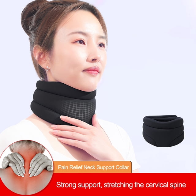 Neck Brace Ergonomic Design Breathable Cozy Health Care Protective Bracket Pressure Relief Adjustable Fixing And Support Cervical Spine Orthotics Home Physiotherapy