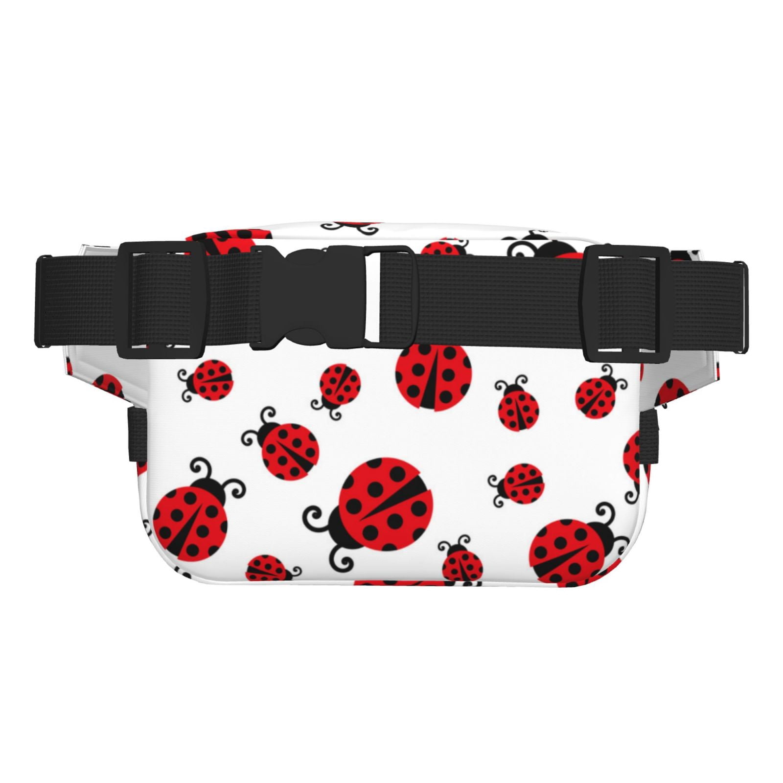 Hirioo Fly Flying Ladybug for Double Layer Waist Bag Adjustable Fanny Pack For Travel Running Hiking