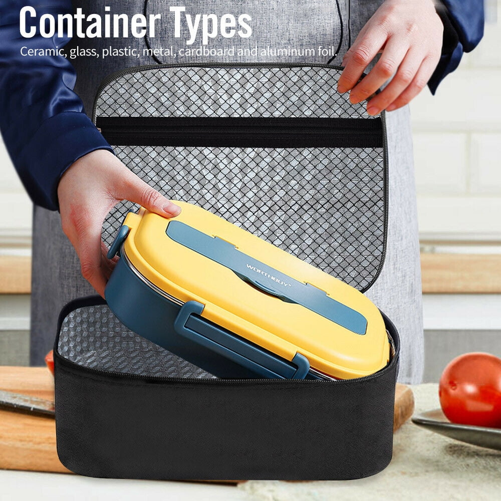 YouLoveIt Portable Oven Portable Food Warmer Personal Portable Oven Mini Electric Heated Lunch Box for Car/Truck/Home
