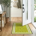thumbnail image 2 of ODIKA 2'x3' Washable Throw Rug Non-Slip, Low Profile, Flatwoven, Easy Care Graphic Funky Men Currency Collage Cartoon Hundred Motif Bathroom for Hallway, Study Room, 2 of 7
