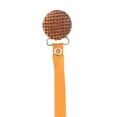 thumbnail image 3 of Quilted Crystal Pacifier Clip with Solid Ribbon, Earthy Colors, 3 of 4