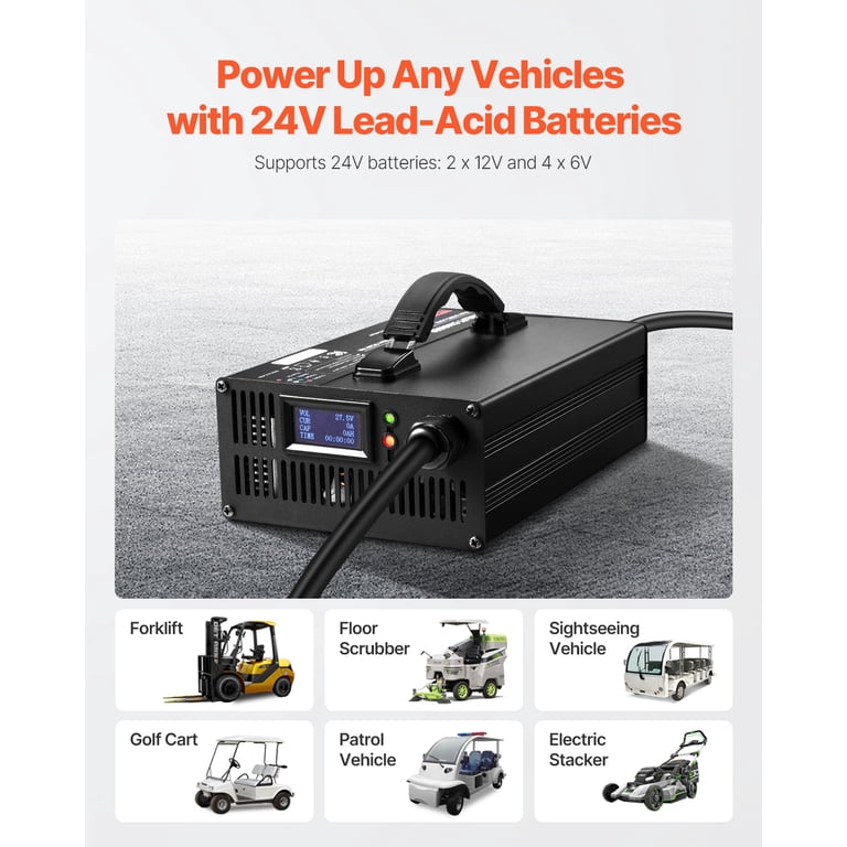 Chargeur Batterie Chariot élévateur 24V 30A – Avec Connecteur Anderson – Universel