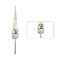 thumbnail image 2 of Billuyoard Cestas colgantes 100 hechas a mano, soporte para plantas, macramé, colgador de plantas, maceta para colgar en la pared interior, soporte para Jardín y Patio No.12 Billuyoard HA001777-12, 2 of 6