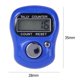 thumbnail image 5 of Minicontador Mini anillo de contador de pantalla digital LCD para coser y tejer (azul oscuro), 5 of 7
