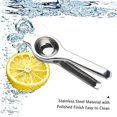thumbnail image 3 of Lemon Squeezer Stainless Steel Manual Fruit Squeezer Citrus Press Juicer Handheld Lime Juicer Fruit Juice Reamer Fast Handle Press Tool, 3 of 5