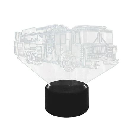 

Clearance Sale Rongxk 1X Night Light Led Light Fire Truck Colorful Creative Simple 3D Stereo Night Light