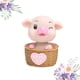 thumbnail image 5 of Adorno de coche de cerdo con adorable cabeza de cerdo que mueve el cuerpo, adorno decorativo de resina (rosa), 5 of 7