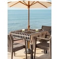thumbnail image 2 of Outdoor Tablecloth with Umbrella Hole and Zipper, Farmhouse Square Table Cloth 60x60 Inch Waterproof Tablecloth, Vintage Country Texas Star Plaid Wooden Grain Picnic Table Cover for Patio Camping, 2 of 7