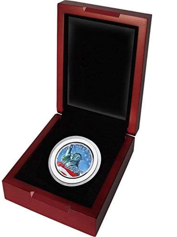 Collectible JFK Never Forget 9/11 Freedom Coin (wooden)