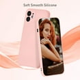thumbnail image 2 of Silicone Case for iPhone 14 Pro Max 6.7 inch, Slim Liquid Silicone Case Shockproof Full Body Protection Phone Case with Anti-Scratch Microfiber Ultra Slim Soft Bumper Cover - Pink, 2 of 16