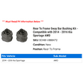 thumbnail image 2 of Rear To Frame Sway Bar Bushing Kit - Compatible with 2014 - 2016 Kia Sportage AWD 2015, 2 of 2
