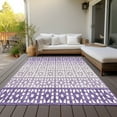 thumbnail image 6 of Addison Rugs Chantille Indoor/Outdoor Transitional Geometric Purple Washable Rectangle Rug, 9' x 12', 6 of 6