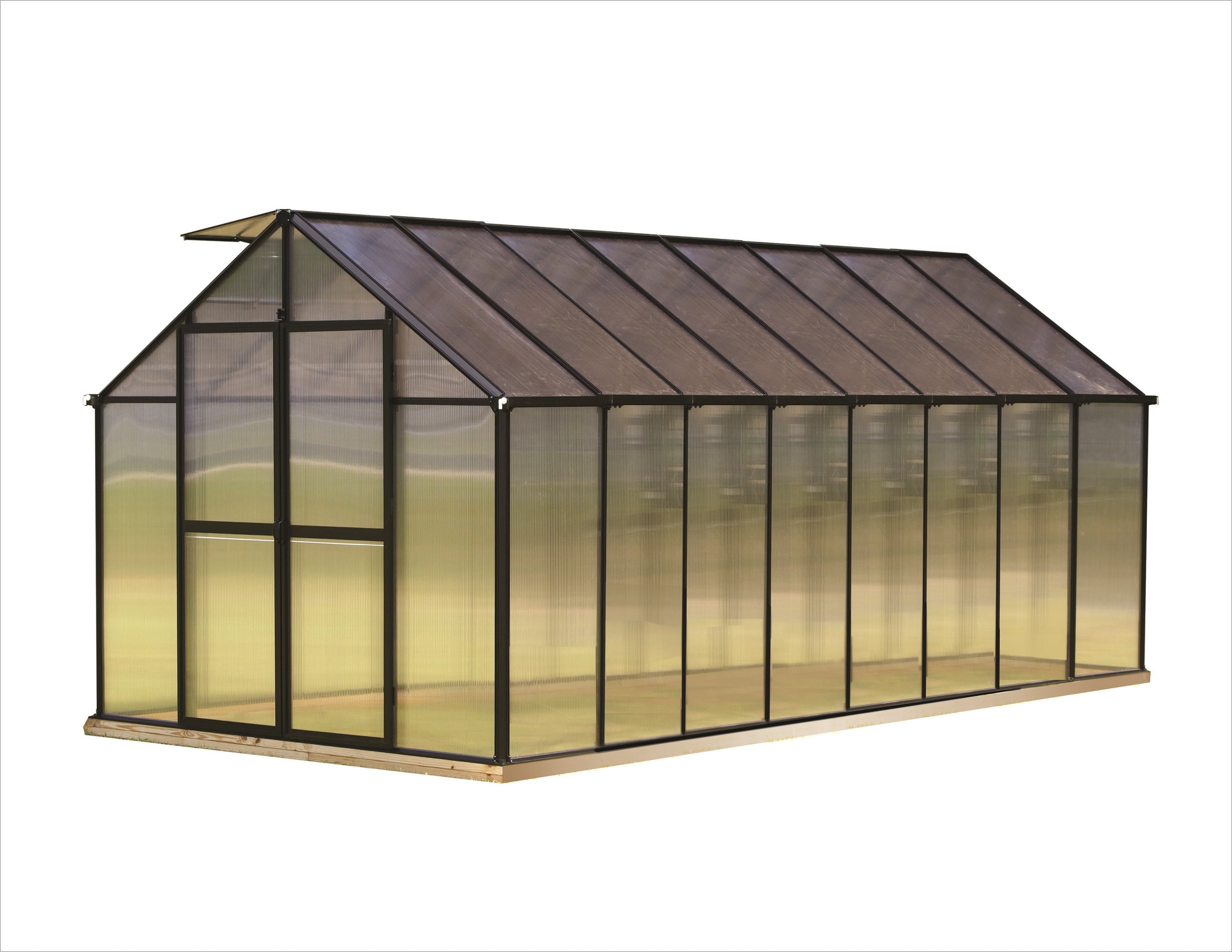 Monticello 8FT x 16FT Black Greenhouse