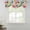 Multi, variant on Colorful Handprints Tie Up Valance Curtains for Windows, Kitchen Curtains Window Treatments, Rainbow Abstract Hand Foot Prints Short Window Shades Valances for Bedroom Bathroom Cafe 54"x18"